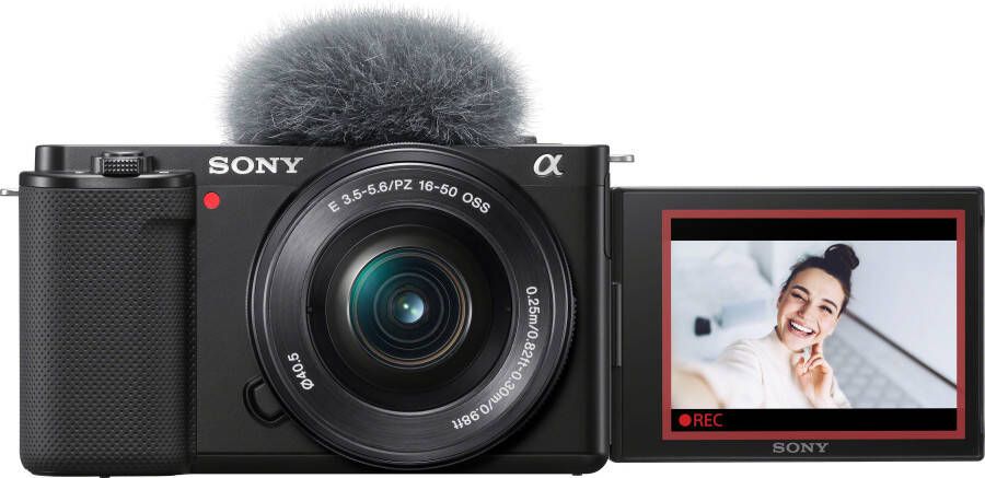 Sony Systeemcamera ZV-E10L Vlog-camera met draaibaar scherm incl. SEL16-50 objectief