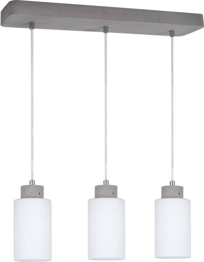 SPOT Light Hanglamp Karla Hanglamp lampenkap van hoogwaardig glas betonelementen (1 stuk)