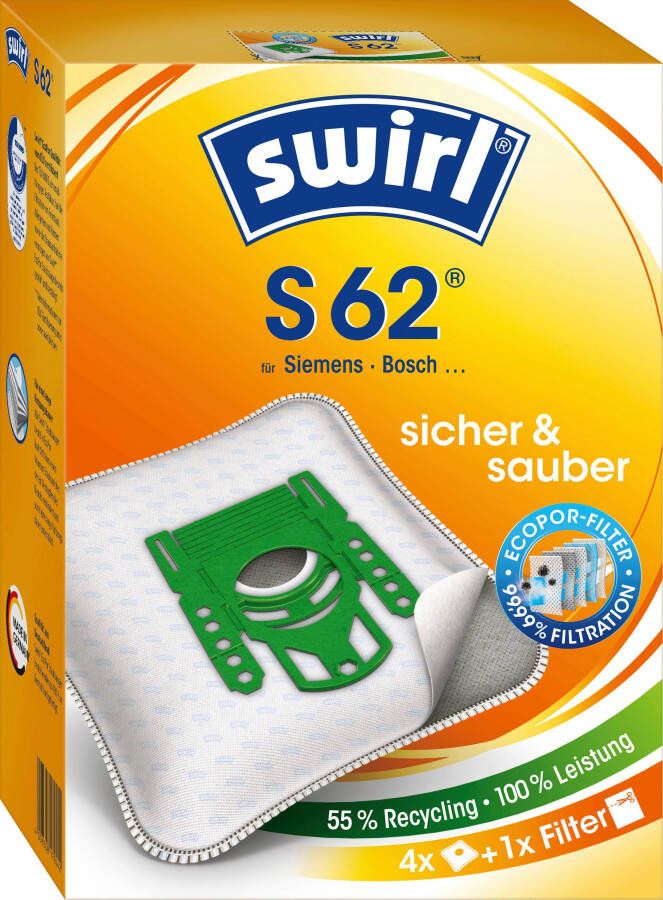 Swirl Stofzak S 62 4 stuks (set)
