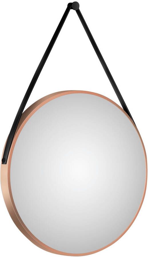 Talos Wandspiegel decoratieve ronde spiegel met aluminiumframe ø 80 cm
