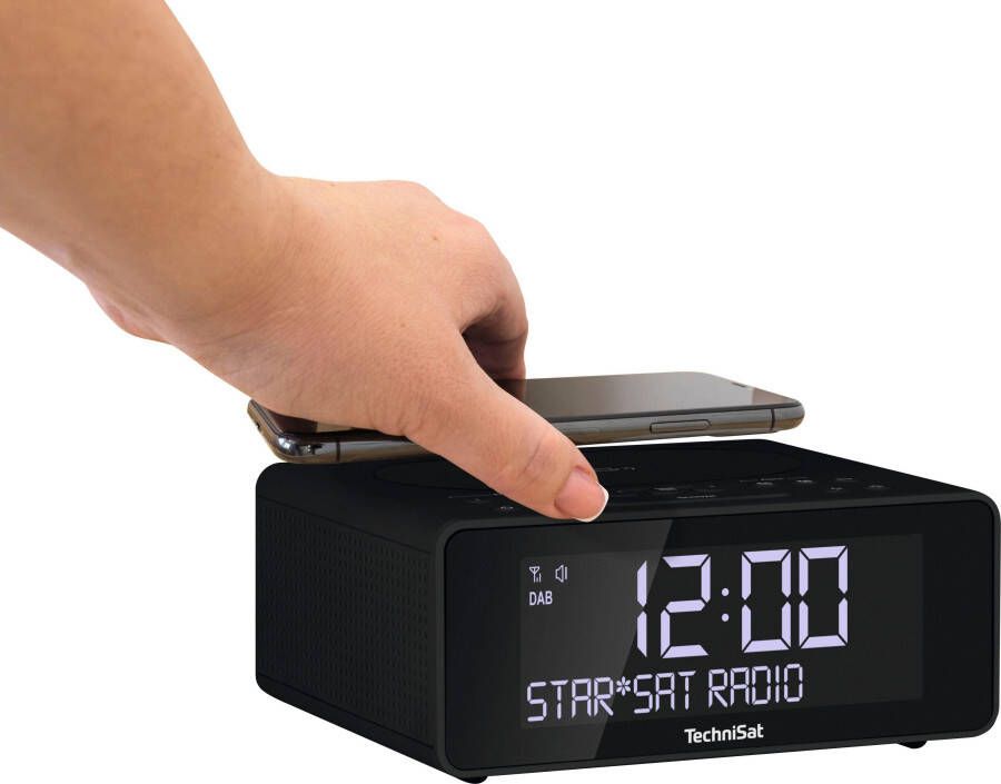 TechniSat Wekkerradio DIGITALE RADIO 52 stereo wekkerradio met dab+ sluimerfunctie dimbare display sleeptimer