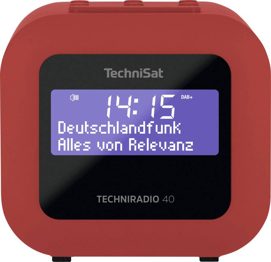 Technisat Techniradio 40 DAB+ wekkerradio rood