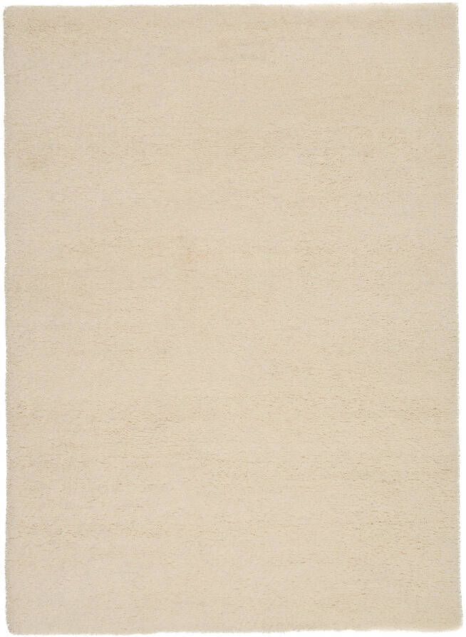 THEKO Wollen kleed Hadj uni echt berber-vloerkleed zuivere wol mêlee met de hand geknoopt