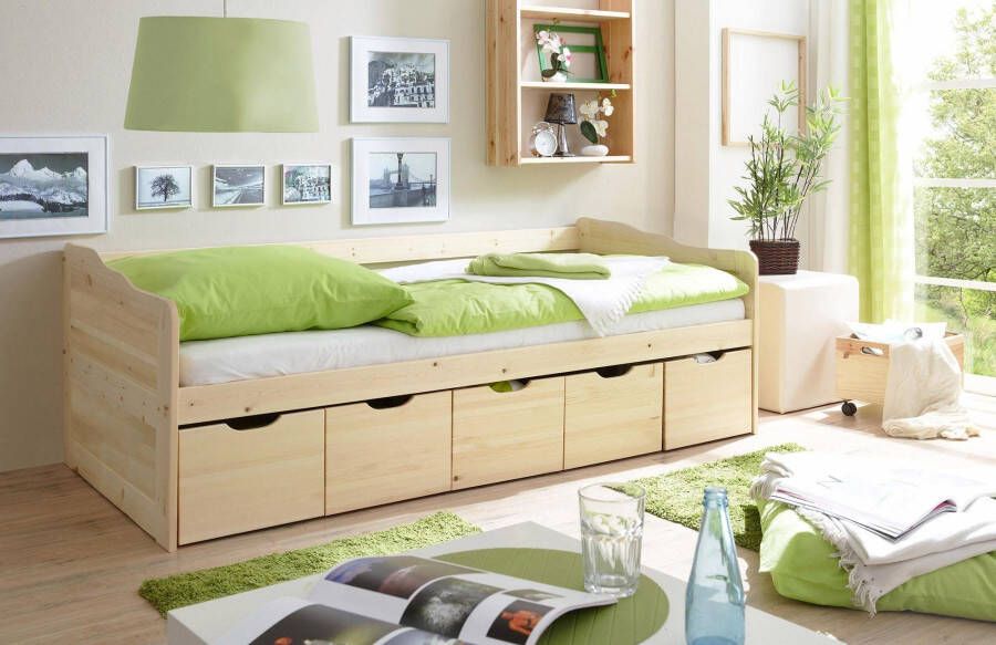 Ticaa Functioneel ledikant Maria met 5 laden naar keuze met matras