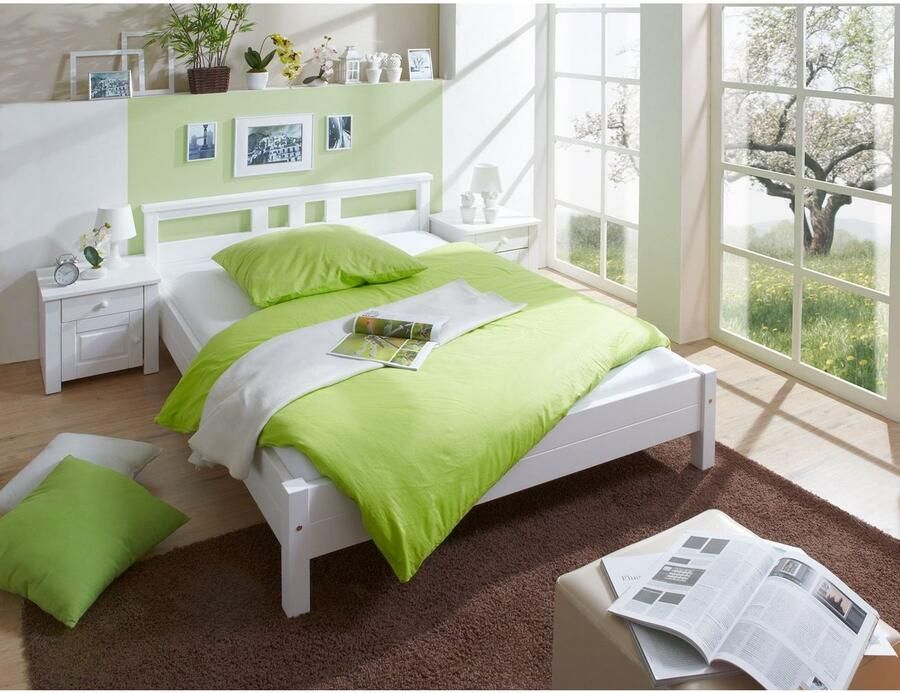 Ticaa Futonbed Merci Eenpersoonsbed van massief pijnhout incl. lattenbodem