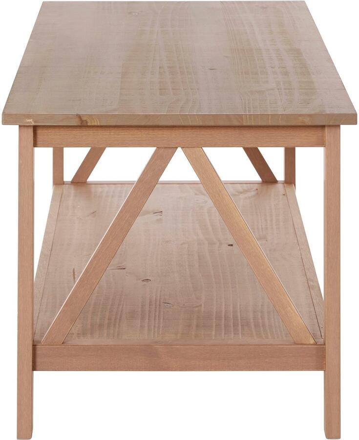 Timbers Salontafel Fonville Salontafel van mooi massief grenenhout breedte 111 5 cm hoogte 51 cm (1 stuk)