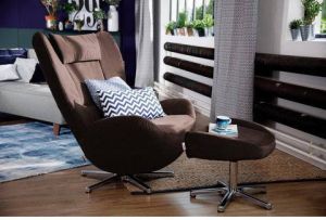 Tom Tailor Hocker TOM pure met metaal-draaivoet in chroom