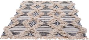 Tom Tailor Vloerkleed Cozy Kelim met de hand geweven met franje boho-stijl
