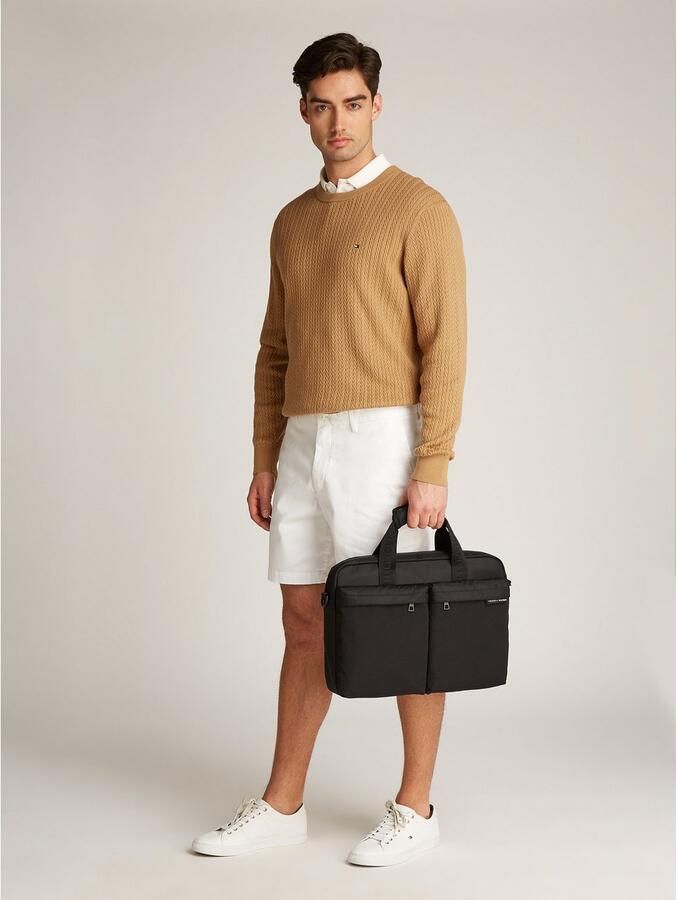 Tommy Hilfiger Laptoptas TH ELEMENT REPREVE COMPUTER BAG heren messenger bag handtas schoudertas met rits