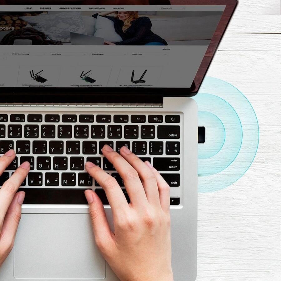 TP-Link Archer T2U AC600 Wireless Dual Band USB Adapter Wifi adapter Zwart - Foto 2