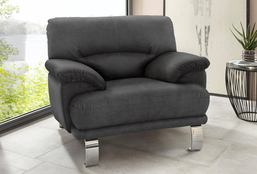 TRENDMANUFAKTUR Fauteuil Cecilia II loungestoel in Italiaans design (set)