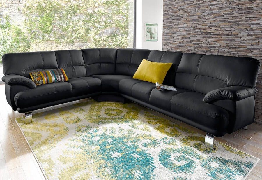 TRENDMANUFAKTUR Hoekbank Cecilia in Italiaans design modern en comfortabel L-vorm