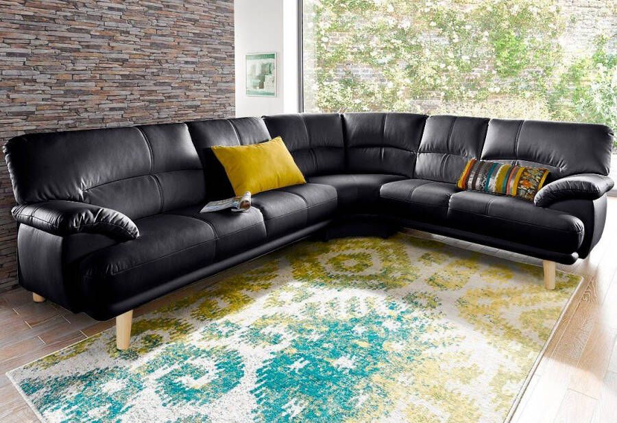 TRENDMANUFAKTUR Hoekbank Cecilia Italiaans design modern en comfortabel L-vorm