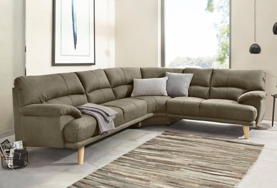 TRENDMANUFAKTUR Hoekbank Cecilia Italiaans design modern en comfortabel L-vorm