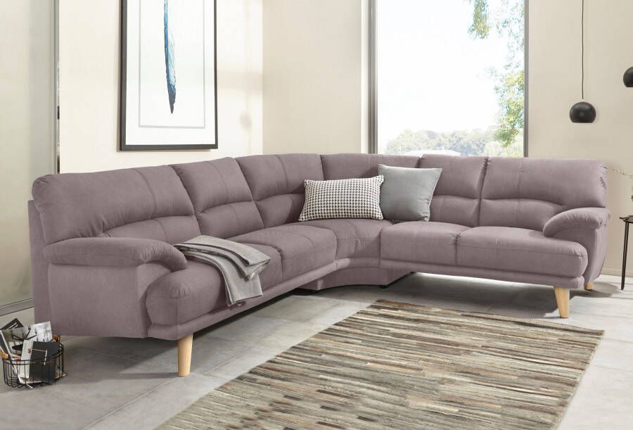 TRENDMANUFAKTUR Hoekbank Cecilia Italiaans design modern en comfortabel L-vorm