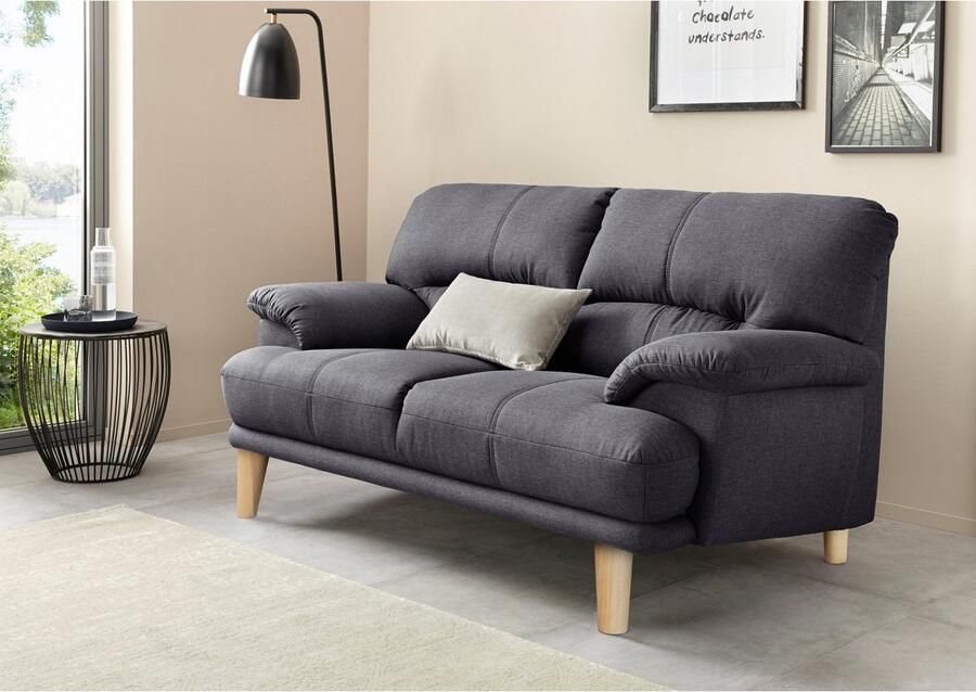 TRENDMANUFAKTUR 2-zitsbank Cecilia Italiaans design geweldige details hoog zitcomfort en extra comfortabele armleuningen