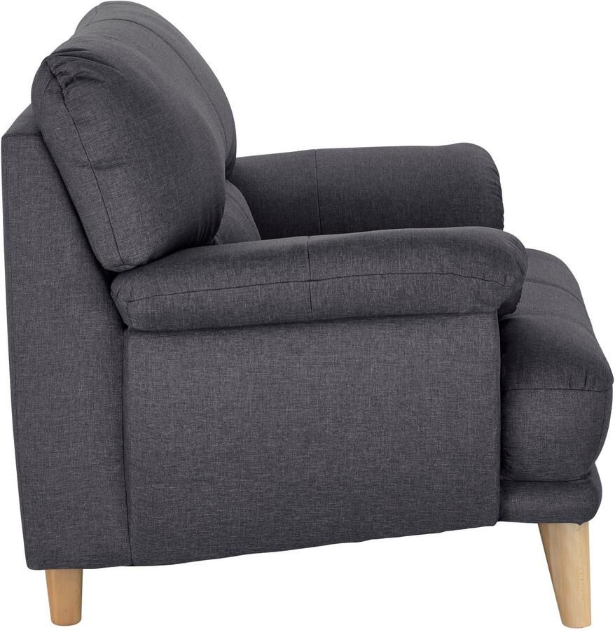 TRENDMANUFAKTUR Fauteuil Cecilia loungestoel Italiaans ontwerp comfortabele armleuningen