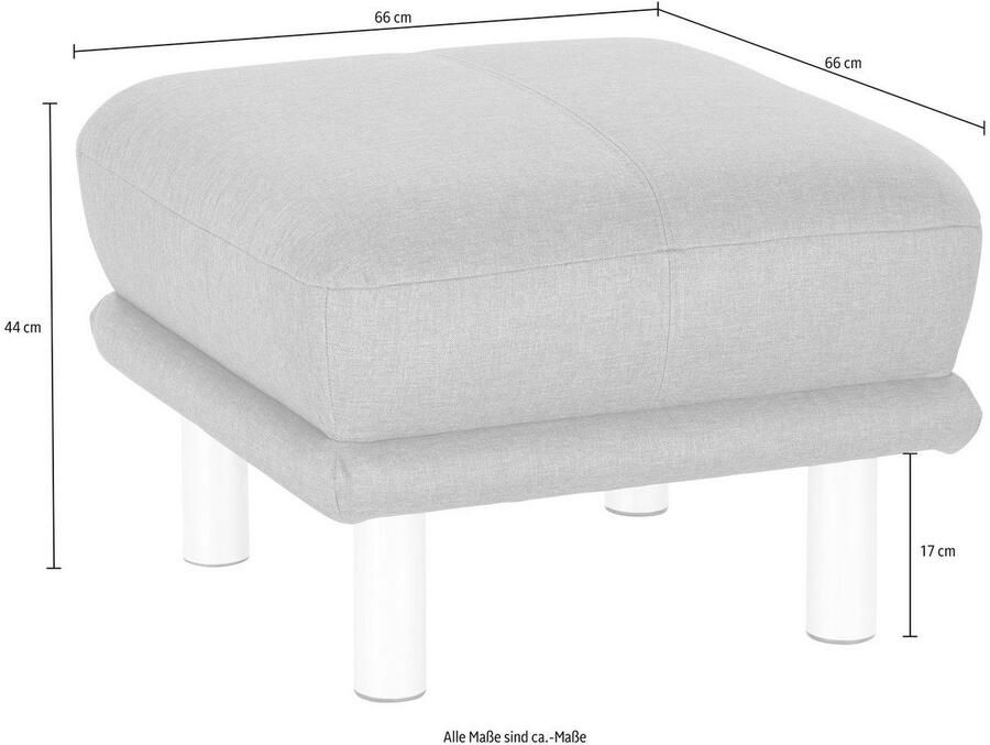 TRENDMANUFAKTUR Hocker Cecilia II modern en elegant B D 66 66cm