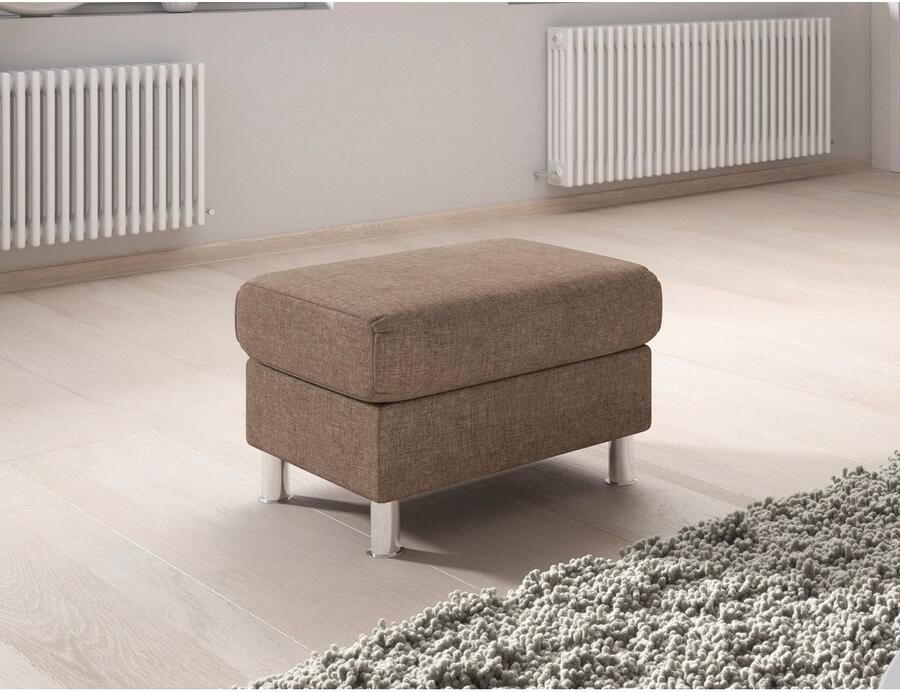TRENDMANUFAKTUR Hocker Rondo II tijdloos en comfortabel naar keuze met comfortabele binnenvering vrij plaatsbaar