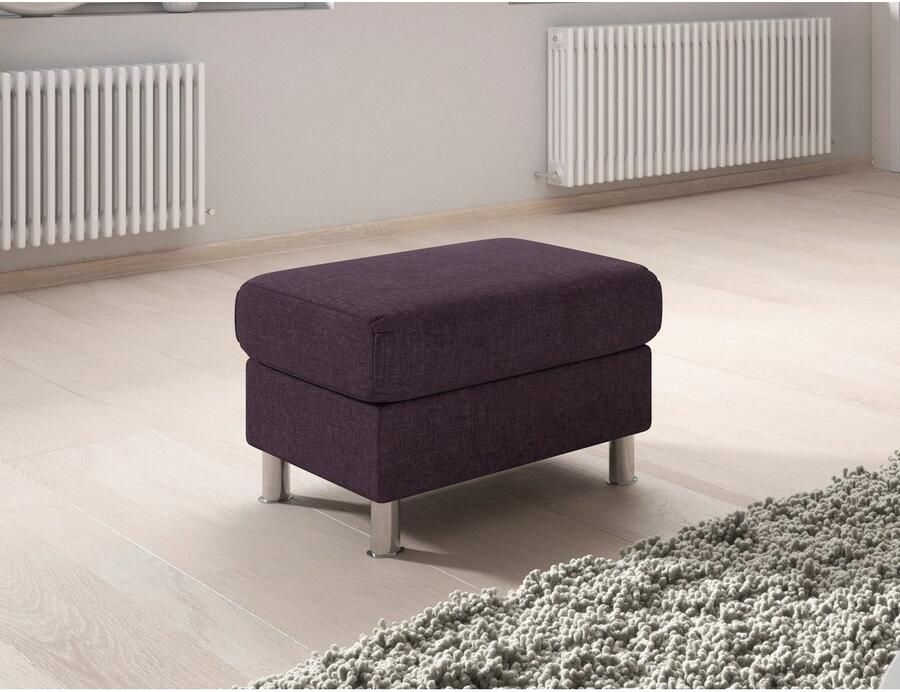 TRENDMANUFAKTUR Hocker Rondo II tijdloos en comfortabel naar keuze met comfortabele binnenvering vrij plaatsbaar