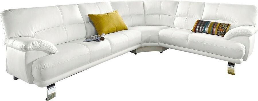 TRENDMANUFAKTUR Hoekbank Cecilia in Italiaans design modern en comfortabel L-vorm