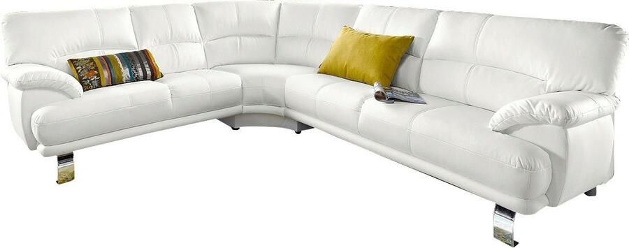 TRENDMANUFAKTUR Hoekbank Cecilia in Italiaans design modern en comfortabel L-vorm