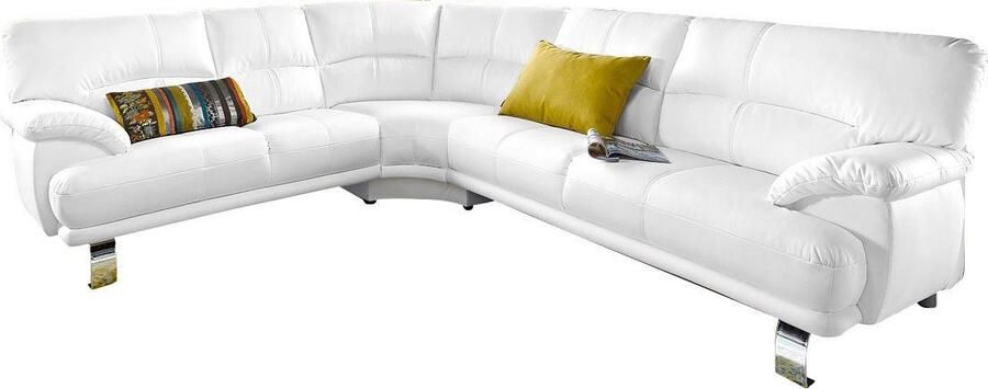 TRENDMANUFAKTUR Hoekbank Cecilia in Italiaans design modern en comfortabel L-vorm