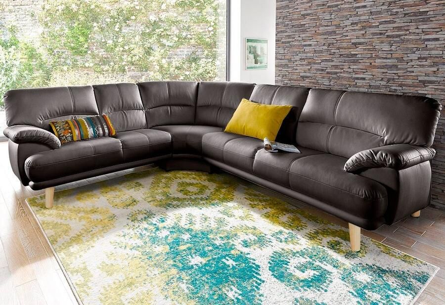 TRENDMANUFAKTUR Hoekbank Cecilia Italiaans design modern en comfortabel L-vorm