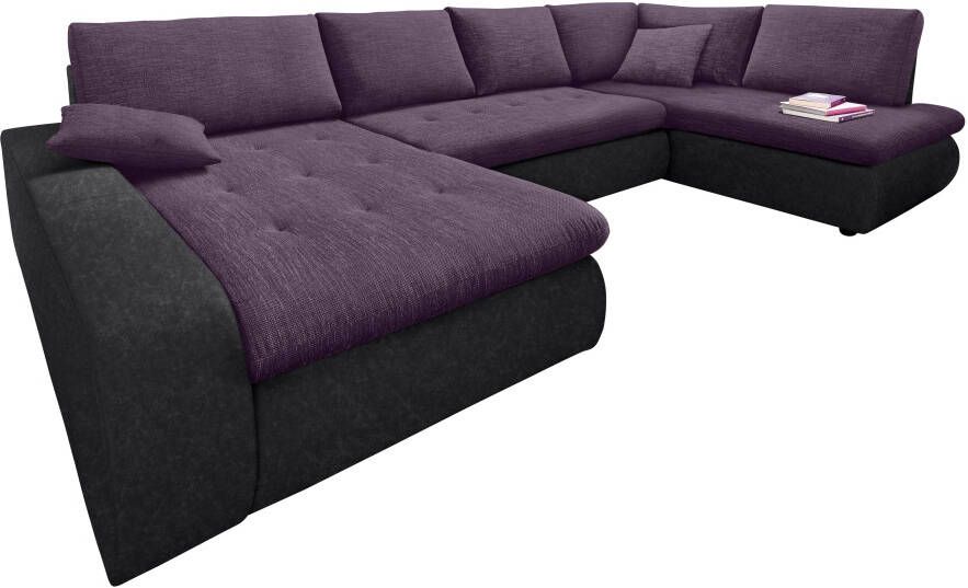 TRENDMANUFAKTUR Zithoek Indie geweldig zitcomfort uitgebreide detailafwerking U-vorm