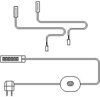 Trendteam Led-onderbouwverlichting LED onderbouwspots met koud-wit licht Met voetenschakelaar