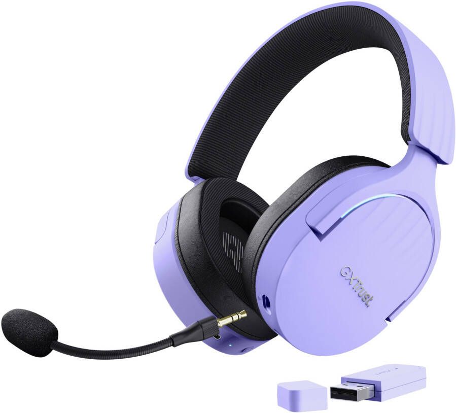 Trust Fayzo GXT491 Draadloze PC PlayStation headset Paars