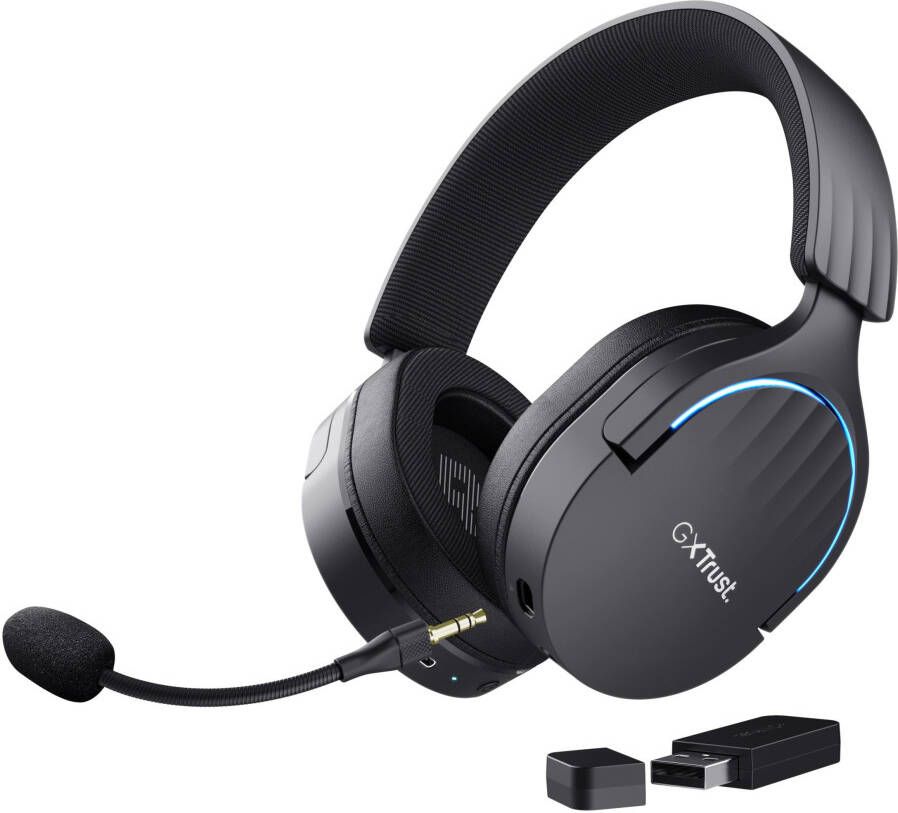 Trust Fayzo GXT491 Draadloze PC PlayStation headset Zwart