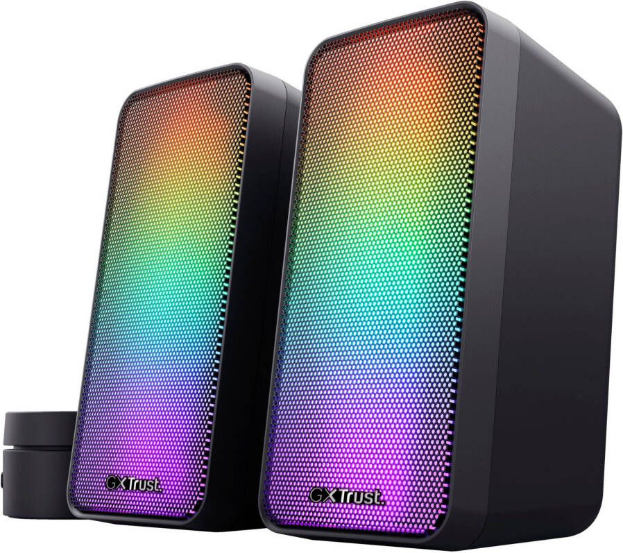 Trust Luidspreker GXT611 WEZZ ILLUMINATED SPEAKER SET Verlichte 2.0 RGB-luidsprekerset