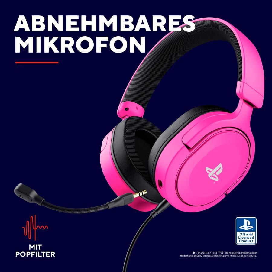 Trust GXT498P FORTA PS5 Headset Roze
