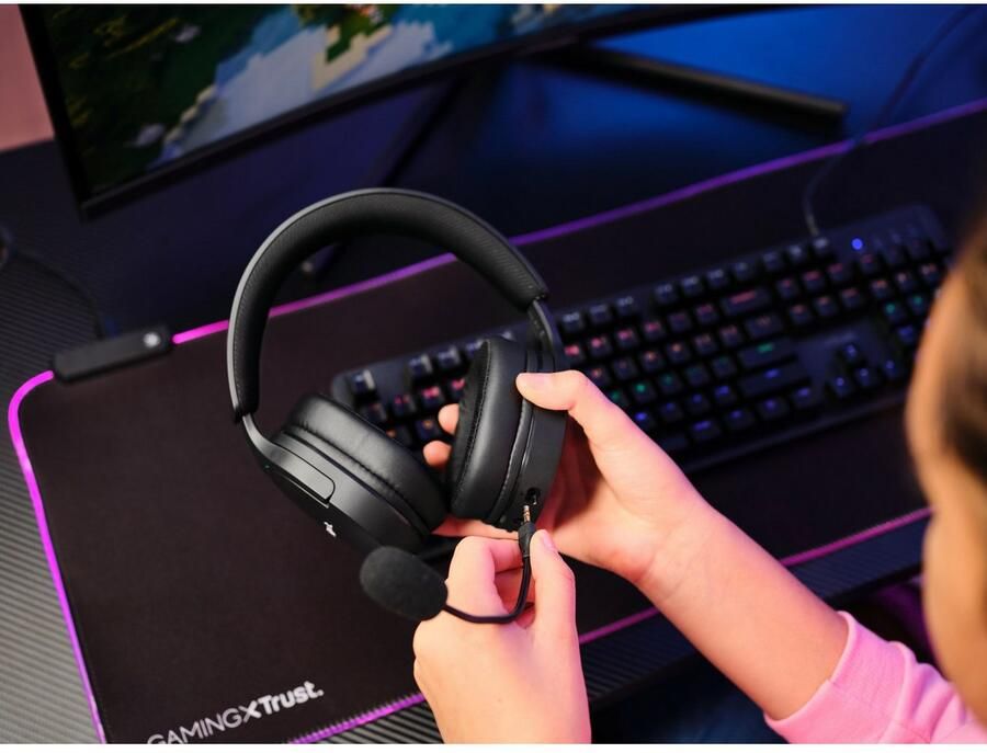 Trust Fayzo GXT491 Draadloze PC PlayStation headset Zwart - Foto 8