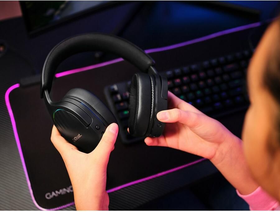 Trust Fayzo GXT491 Draadloze PC PlayStation headset Zwart - Foto 13