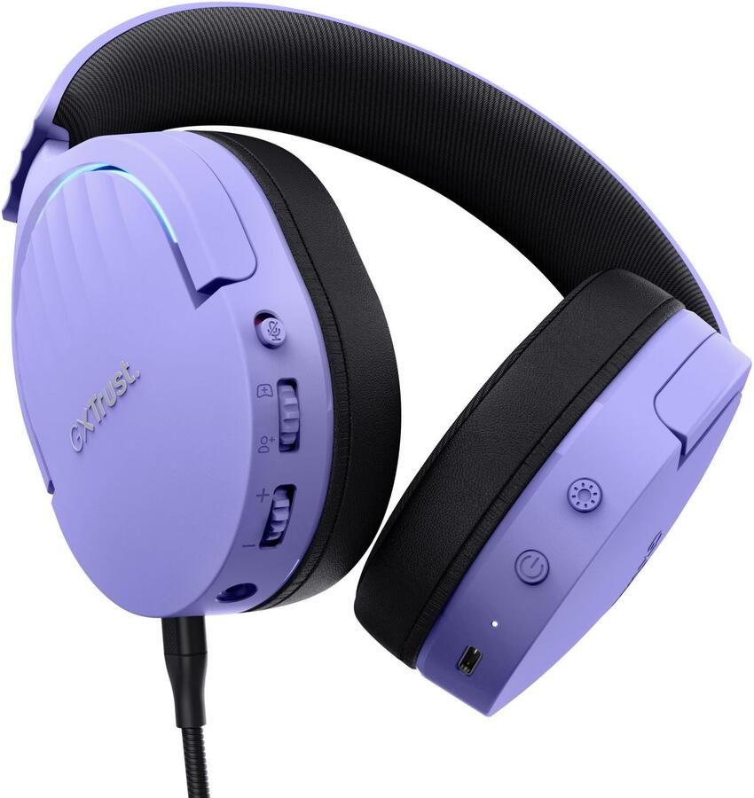 Trust Fayzo GXT491 Draadloze PC PlayStation headset Paars