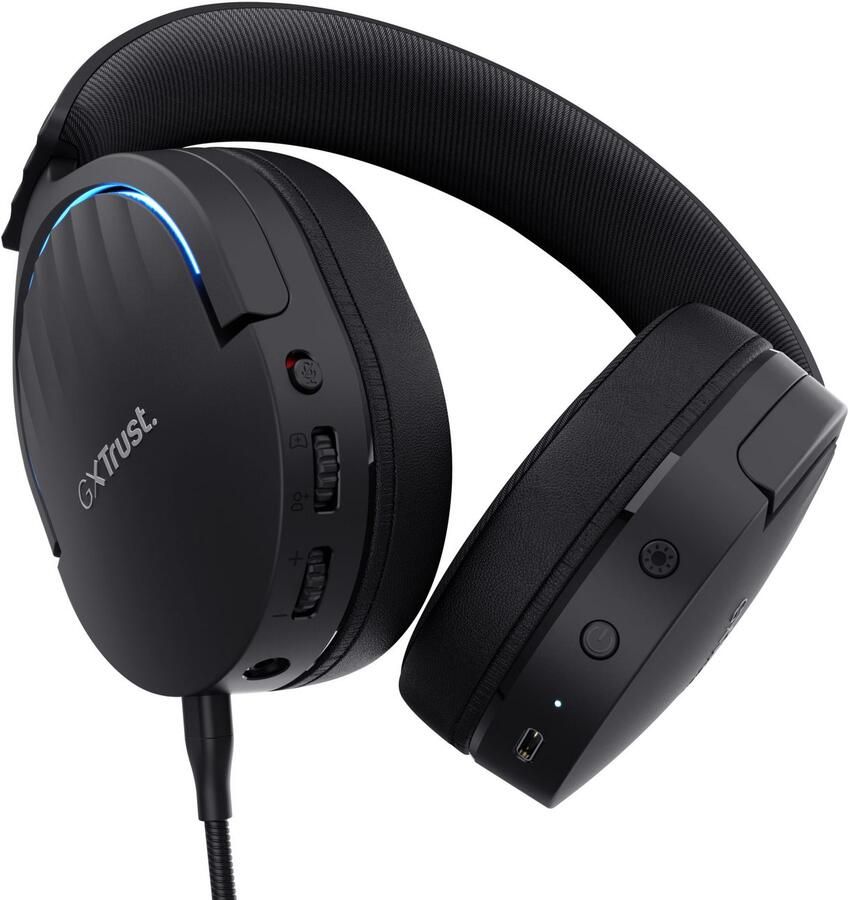 Trust Fayzo GXT491 Draadloze PC PlayStation headset Zwart