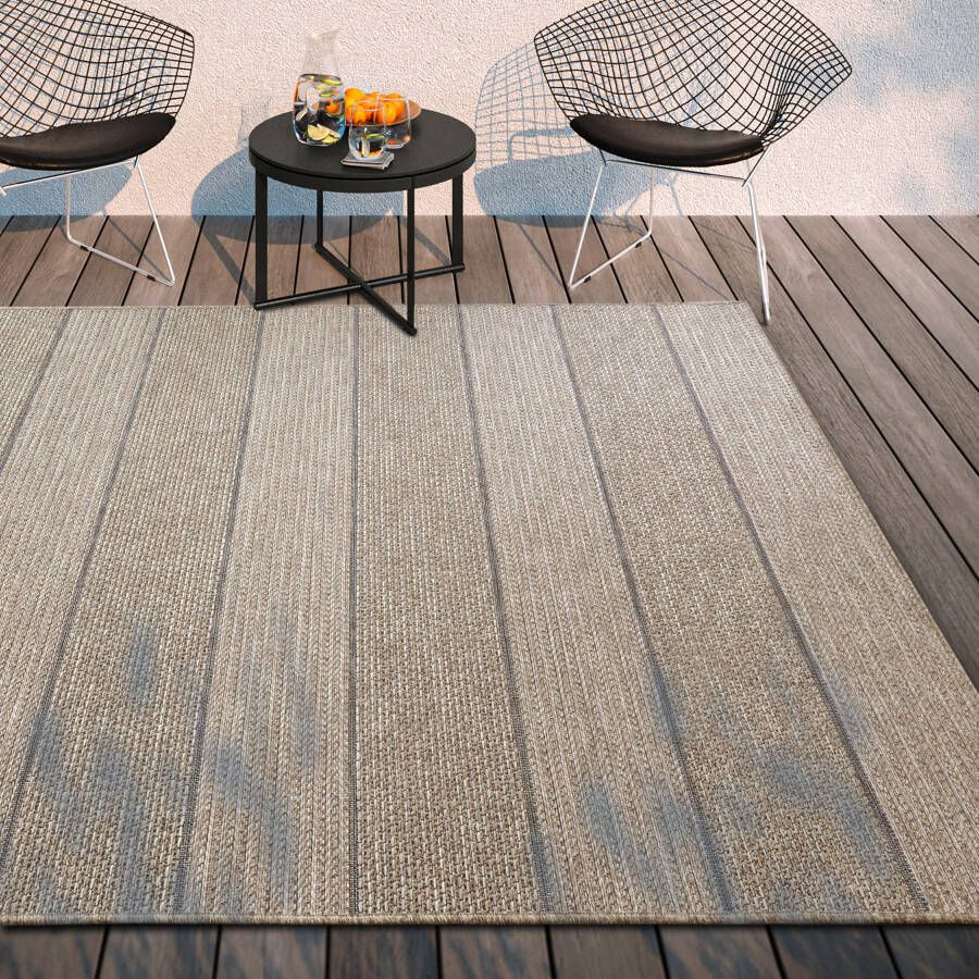 Villeroy & Boch Vloerkleed Isabella In-& Outdoor Vlakweefsel weerbestendig Terras Balkon natuurlijk modern