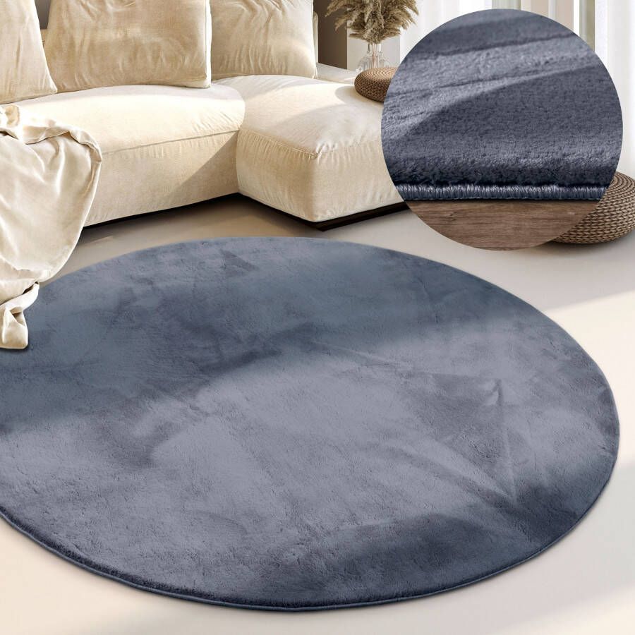 Villeroy & Boch Vloerkleed Leon Lange pool shaggy effen pluizig zacht glanzend modern effen