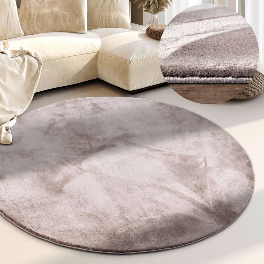 Villeroy & Boch Vloerkleed Leon Lange pool shaggy effen pluizig zacht glanzend modern effen