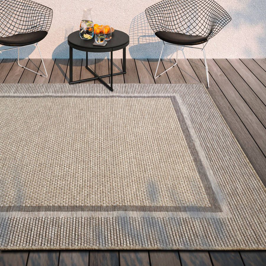 Villeroy & Boch Vloerkleed Luitwin In-& Outdoor Vlakweefsel weerbestendig Terras Balkon natuurlijk modern