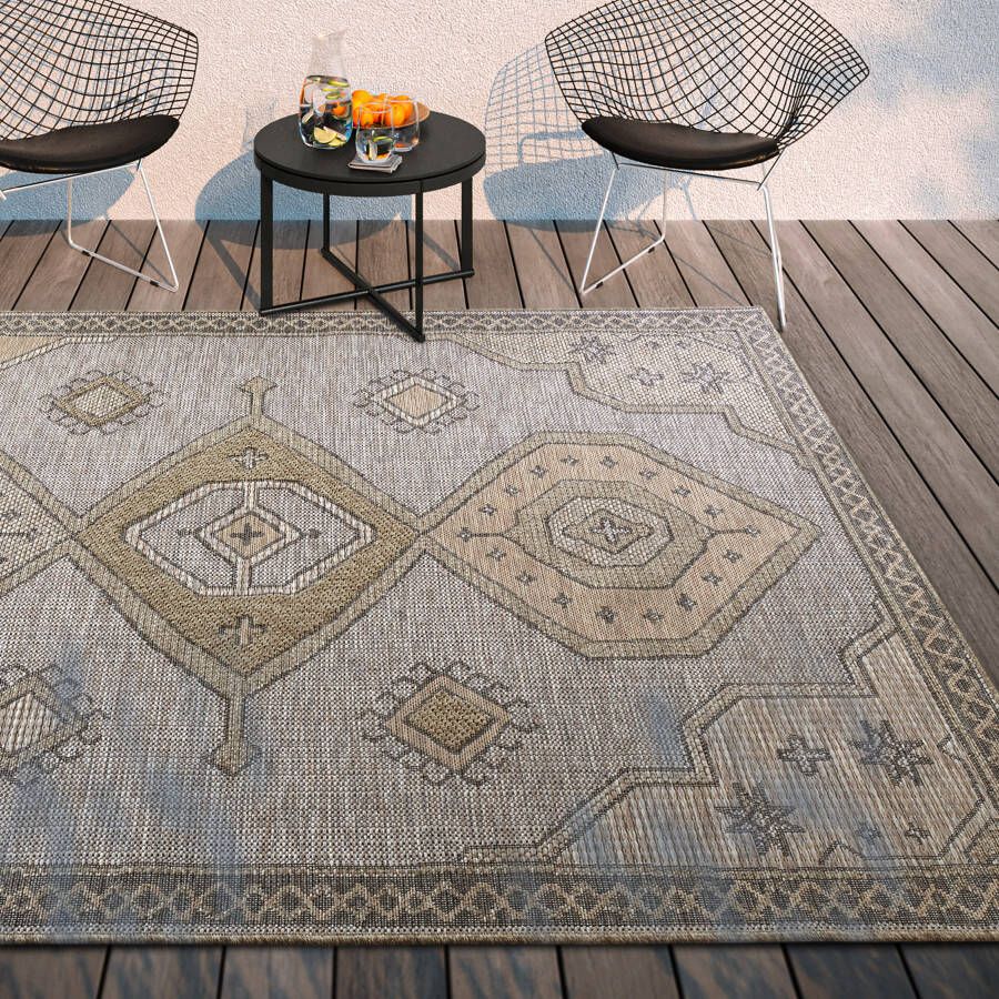 Villeroy & Boch Vloerkleed Rbovent In-& Outdoor Vlakweefsel weerbestendig Terras Balkon natuurlijk modern