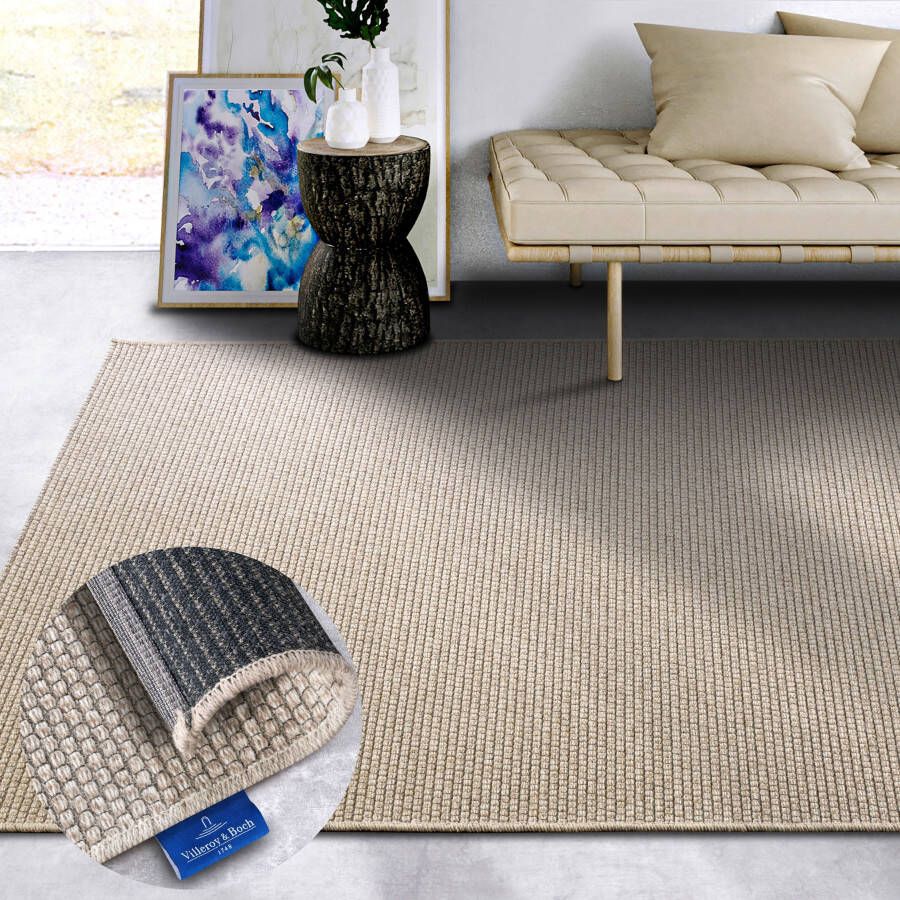 Villeroy & Boch Wollen kleed CHARLES Scheerwol wol natuur woonkamer slaapkamer boho scandi