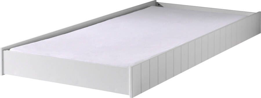 Vipack Bedlade Front met rillenprofielen gelakt oppervlak rolgeleiders