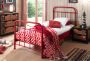 Vipack New York Kinderbed Metalen Bedframe met Lattenbodem 90x200 cm Rood - Thumbnail 2