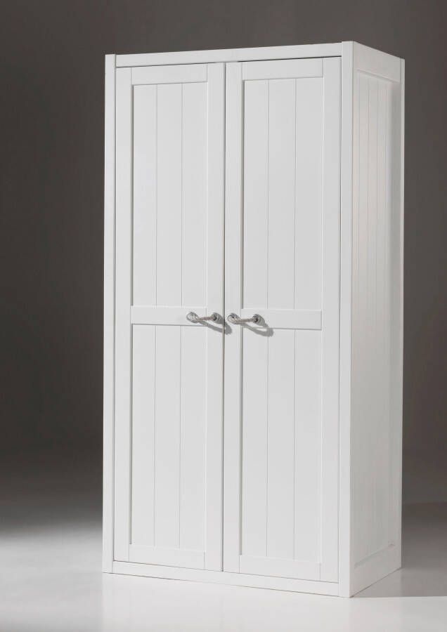 Vipack 2-deurs kledingkast Lewis wit 205 8x96 8x80 cm Leen Bakker - Foto 2
