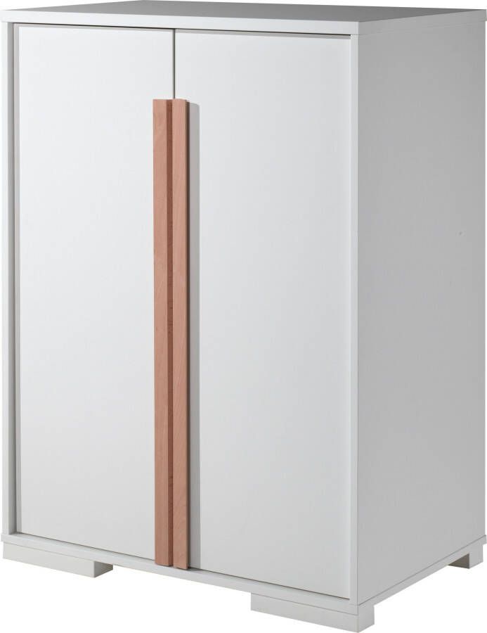 Vipack Kledingkast Londen kledingkast voor de kinderkamer Linnenkast met melamine-oppervlak en soft-closetechniek