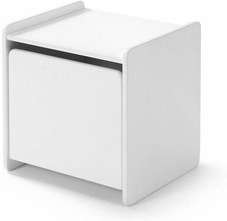 Vipack Nachtkastje Kiddy met 1 draaideur daarachter een groot vak stabiel gebouwd hij kan rechts of links geplaatst worden - Foto 2