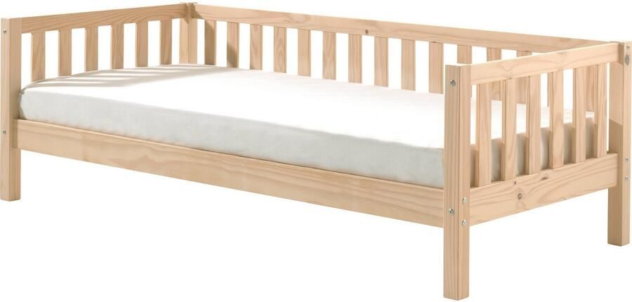 Vipack 1-persoonsledikant Sprossenomranding massief dennenhout stevig gebouwd en tijdloos design